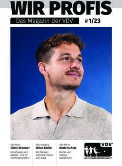 #1/23 - Cédric Brunner VDV-Profi - Spielergewerkschaft