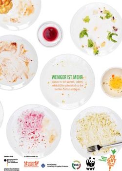 WENIGER IST MEHR Warum es sich rechnet, Lebens-mittelabfälle systematisch zu be- trachten und zu reduzieren - WWF Deutschland