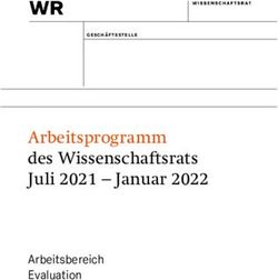 Arbeitsprogramm des Wissenschaftsrats Juli 2021 - Januar 2022 - Arbeitsbereich Evaluation