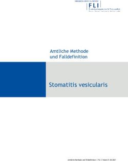 Stomatitis vesicularis - Amtliche Methode und Falldefinition