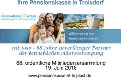 Ihre Pensionskasse in Troisdorf - ordentliche Mitgliederversammlung 19. Juni 2018