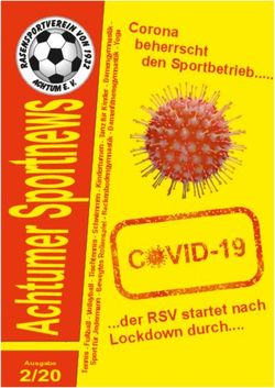 Der RSV startet nach Lockdown durch .