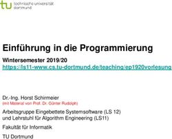 Einf&uuml;hrung in die Programmierung - TU Dortmund