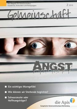 Gemeinschaft - Ein wichtiges Warngefühl Wie können wir Sterbende begleiten? Schwarzmaler oder Hoffnungsträger? - Die Apis