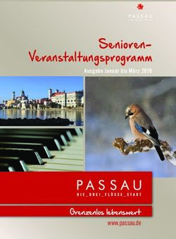 Senioren-Veranstaltungsprogramm - Grenzenlos lebenswert www.passau.de - Stadt Passau