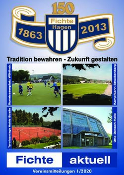 Vereinsmitteilungen /201 - TSV Fichte Hagen 1863 eV