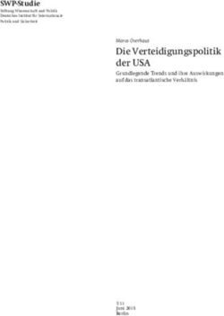 Die Verteidigungspolitik der USA - Marco Overhaus SWP-Studie - Stiftung Wissenschaft und Politik