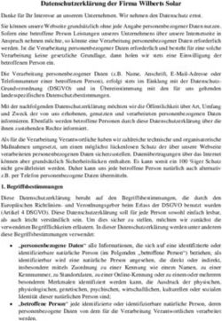 Datenschutzerkl&auml;rung der Firma Wilberts Solar