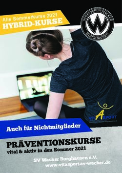 PR&Auml;VENTIONSKURSE Auch f&uuml;r Nichtmitglieder - HYBRID-KURSE - SV Wacker Burghausen