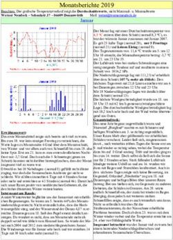 Monatsberichte 2019 Januar - Werner Neudecks Wetterpage