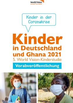Kinder in Deutschland - und Ghana 2021 5. World Vision-Kinderstudie Vorabveröffentlichung