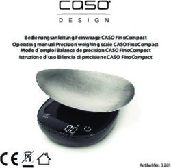 BEDIENUNGSANLEITUNG FEINWAAGE CASO FINOCOMPACT OPERATING MANUAL PRECISION WEIGHING SCALE CASO FINOCOMPACT MODE D EMPLOI BALANCE DE PR&Eacute;CISION CASO ...