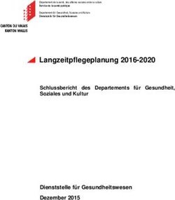 Langzeitpflegeplanung 2016-2020 - Canton du valais