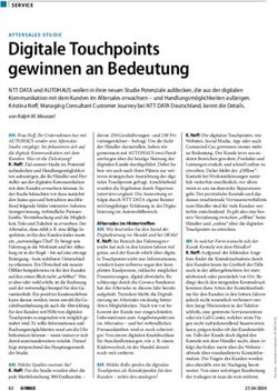 Digitale Touchpoints gewinnen an Bedeutung - NTT DATA