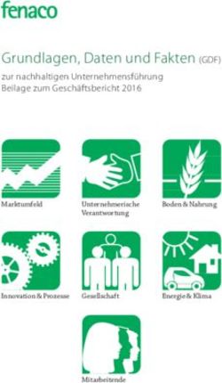 Grundlagen, Daten und Fakten (GDF) - zur nachhaltigen Unternehmensf&uuml;hrung Beilage zum Gesch&auml;ftsbericht 2016 - fenaco Genossenschaft