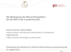 Die Bedeutung der Nexus-Perspektive für die GIZ in der Landwirtschaft