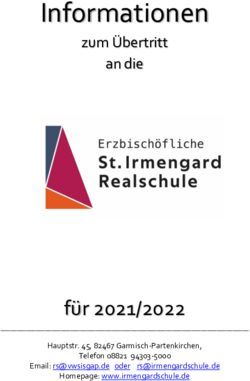 Informationen - für 2021/2022 - zum Übertritt an die - St.-Irmengard-Schulen