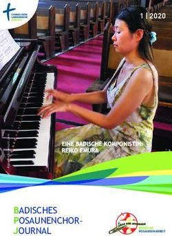 BADISCHES POSAUNENCHOR- 1 | 2020 - Badische Posaunenarbeit