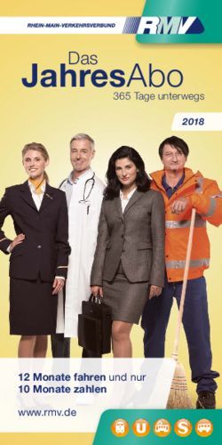 JahresAbo - 12 Monate fahren und nur 10 Monate zahlen - 365 Tage unterwegs - RMV
