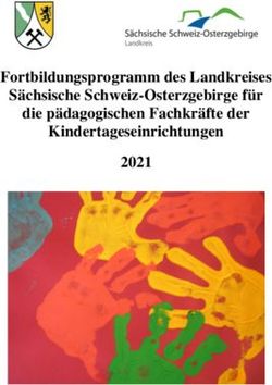 Fortbildungsprogramm des Landkreises Sächsische Schweiz-Osterzgebirge für die pädagogischen Fachkräfte der Kindertageseinrichtungen 2021 ...
