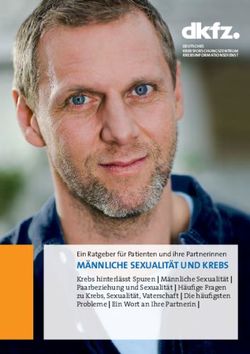 M&Auml;NNLICHE SEXUALIT&Auml;T UND KREBS - Ein Ratgeber f&uuml;r Patienten und ihre Partnerinnen - Krebsinformationsdienst