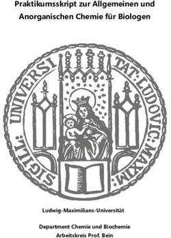 Praktikumsskript zur Allgemeinen und Anorganischen Chemie f&uuml;r Biologen - Ludwig-Maximilians-Universit&auml;t Department Chemie und Biochemie ...