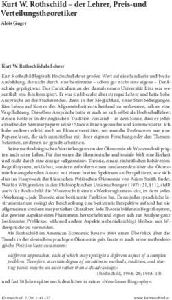 Kurt W. Rothschild - der Lehrer, Preis-und Verteilungstheoretiker