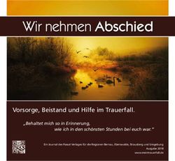 Wir nehmen Abschied - mein Trauerfall