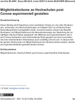 M&ouml;glichkeitsr&auml;ume an Hochschulen post Corona experimentell gestalten