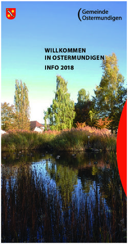 WILLKOMMEN IN OSTERMUNDIGEN INFO 2018