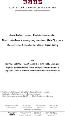 Gesellschafts- und Rechtsformen der Medizinischen Versorgungszentren (MVZ) sowie steuerliche Aspekte bei deren Gründung
