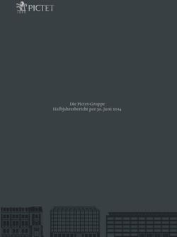 Die Pictet-Gruppe Halbjahresbericht per 30. Juni 2014