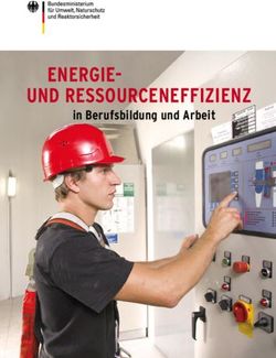 ENERGIE UND RESSOURCENEFFIZIENZ - in Berufsbildung und Arbeit