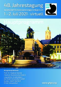 Jahrestagung 1.-2. Juli 2021 virtuell