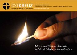 OSTKREUZ - Advent und Weihnachten 2020 im Friedrichshain - alles anders? S. 2/6 - Ev. Kirchengemeinde ...