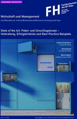 Wirtschaft und Management - Schriftenreihe zur wirtschaftswissenschaftlichen Forschung und Praxis - FH des BFI Wien