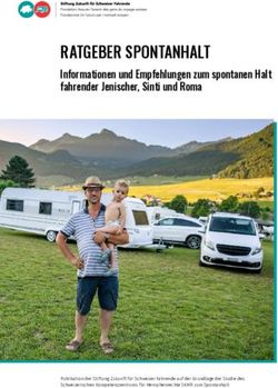 RATGEBER SPONTANHALT Informationen und Empfehlungen zum spontanen Halt fahrender Jenischer, Sinti und Roma - Schweizerisches Kompetenzzentrum ...