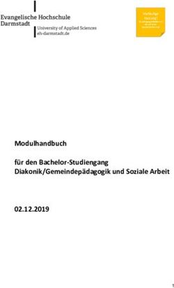 Modulhandbuch f&uuml;r den Bachelor-Studiengang Diakonik/Gemeindep&auml;dagogik und Soziale Arbeit 02.12.2019