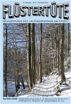 HAUSZEITUNG DES "ALTERSZENTRUM AM ETZEL"