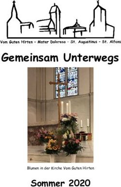 Gemeinsam Unterwegs - Sommer 2020 Blumen in der Kirche Vom Guten Hirten - Katholische Kirchengemeinde Vom ...