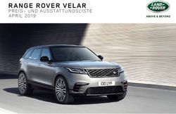 RANGE ROVER VELAR PREIS- UND AUSSTATTUNGSLISTE APRIL 2019 - Land Rover
