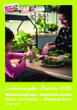 Sonderausgabe "Garten" 2020 - Milchs&auml;ureg&auml;rung - Botanische G&auml;rten Smart Gardening - Hightech-Tools 19. M&auml;rz 2020 - Terre & Nature