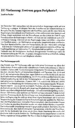 EU-Verfassung: Zentrum gegen Peripherie? - Joachim Becker