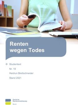 Renten wegen Todes Studientext Nr. 18 Heidrun Brettschneider Stand 2021 - Deutsche Rentenversicherung