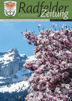 AMTLICHE INFORMATIONEN F&Uuml;R DIE GEMEINDE RADFELD M&Auml;RZ 2021 - Land Tirol