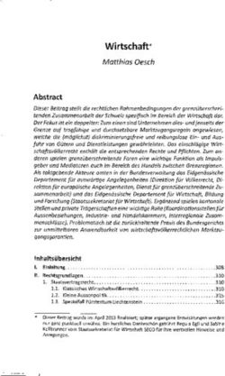 Wirtschaft Matthias Oesch - Institut für Völkerrecht und ausländisches ...