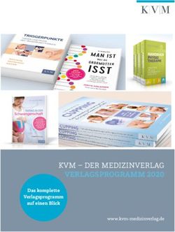 KVM - DER MEDIZINVERLAG - VERLAGSPROGRAMM 2020 Das komplette Verlagsprogramm auf einen Blick