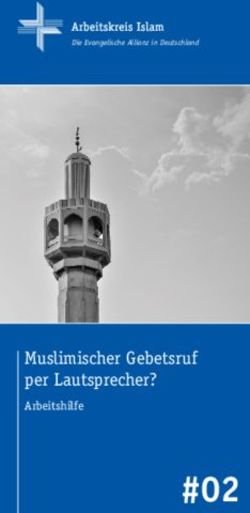 Muslimischer Gebetsruf per Lautsprecher? - Arbeitshilfe