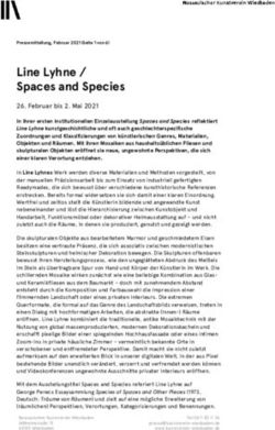 Line Lyhne / Spaces and Species - Februar bis 2. Mai 2021