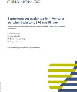 Beurteilung des geplanten Joint Ventures zwischen Swisscom, SRG und Ringier